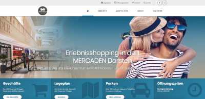 Neuer Webauftritt für das Shoppingcenter MERCADEN Dorsten