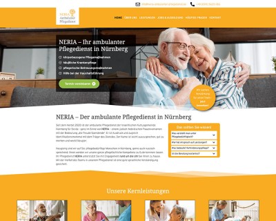 Werbeagentur RSM launcht neue Website für NERIA Pflegedienst