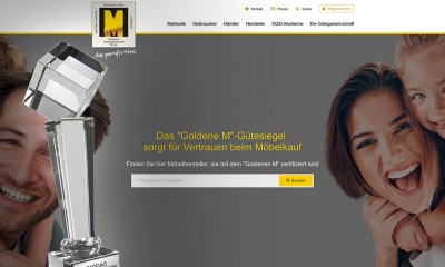 Deutscher Agenturpreis für den Website Relaunch der Deutschen Gütegemeinschaft Möbel e.V.