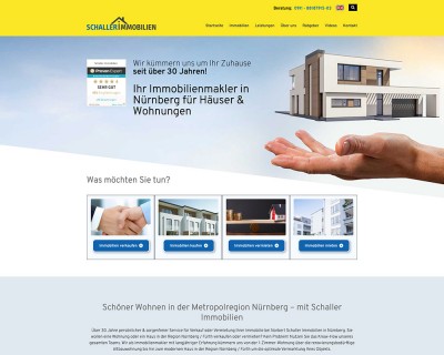 Schaller Immobilien mit neuer Website
