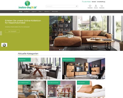 Neuer Onlineshop für INNATURA Massivholzmöbel mit Shopware 6